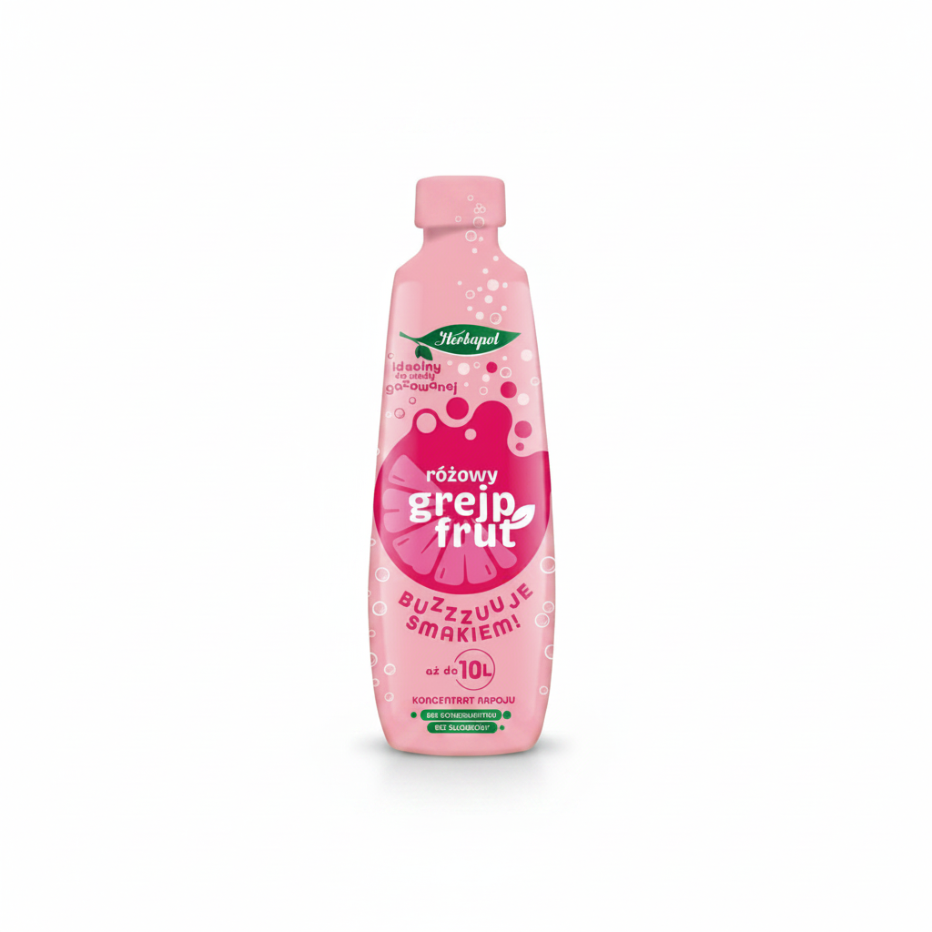 Sirop Grapefruit roz Herbapol 405 ml
