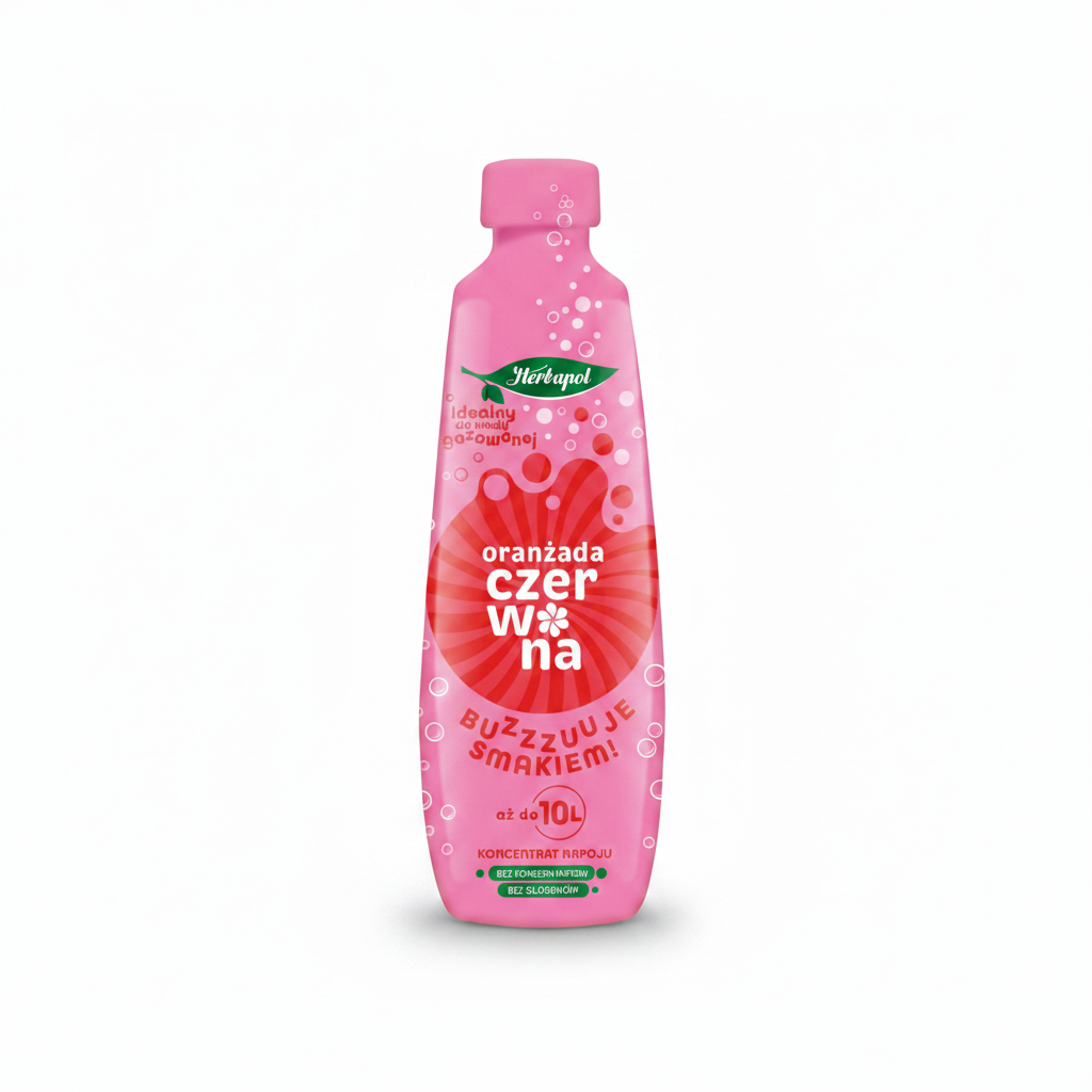 Sirop limonadă roșie Herbapol 405 ml