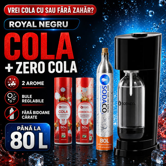 Pachet Royal Starter Negru + Cola + Zero Cola