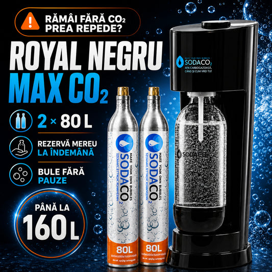 Pachet Royal Starter Negru + 1 Cilindru CO2 în Plus