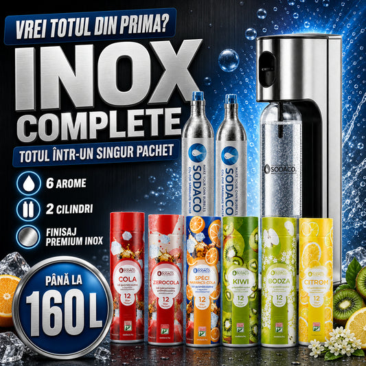 Pachet Inox Starter + Cilindru CO2 + Toate Siropurile
