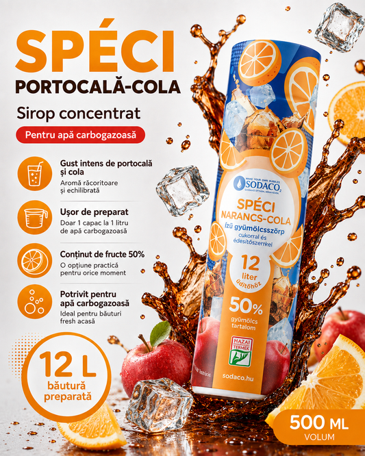 Sirop Speci portocala-cola SodaCo 500 ml