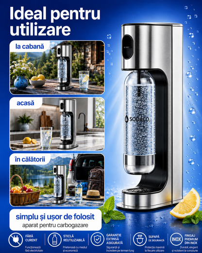 Aparat sifon SodaCo Inox