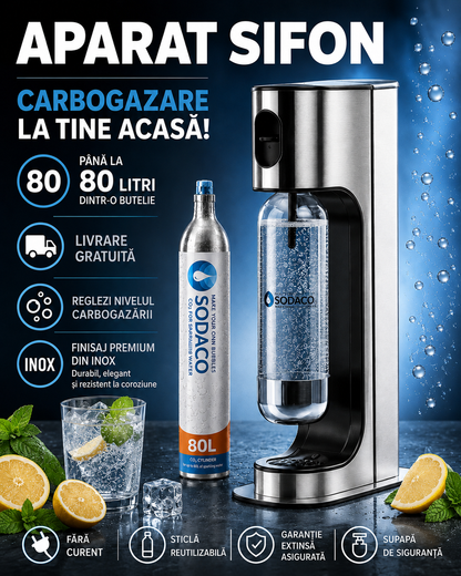 Aparat sifon SodaCo Inox